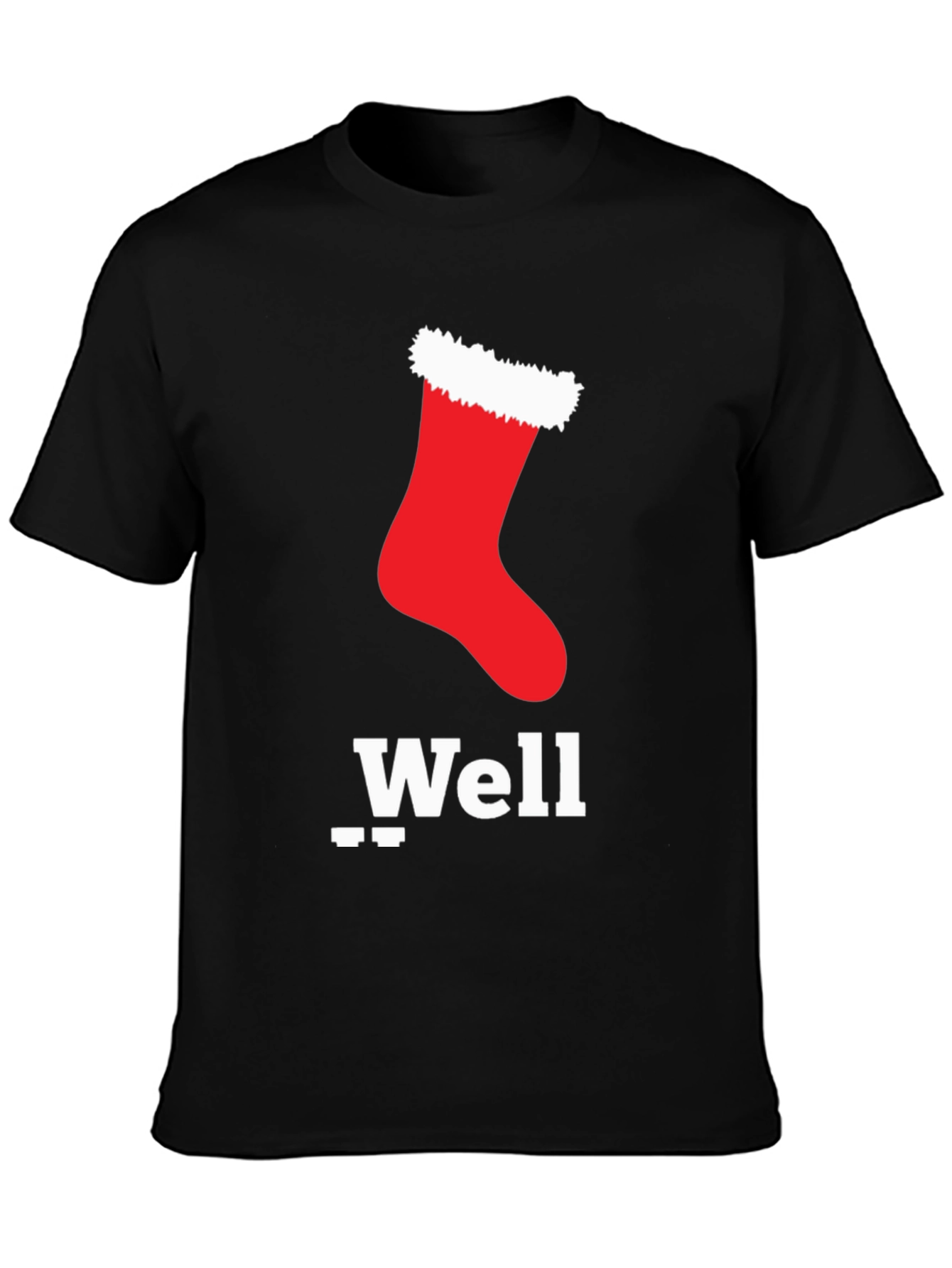 Christmas Stocking Well T-Shirt - Festive Holiday Apparel