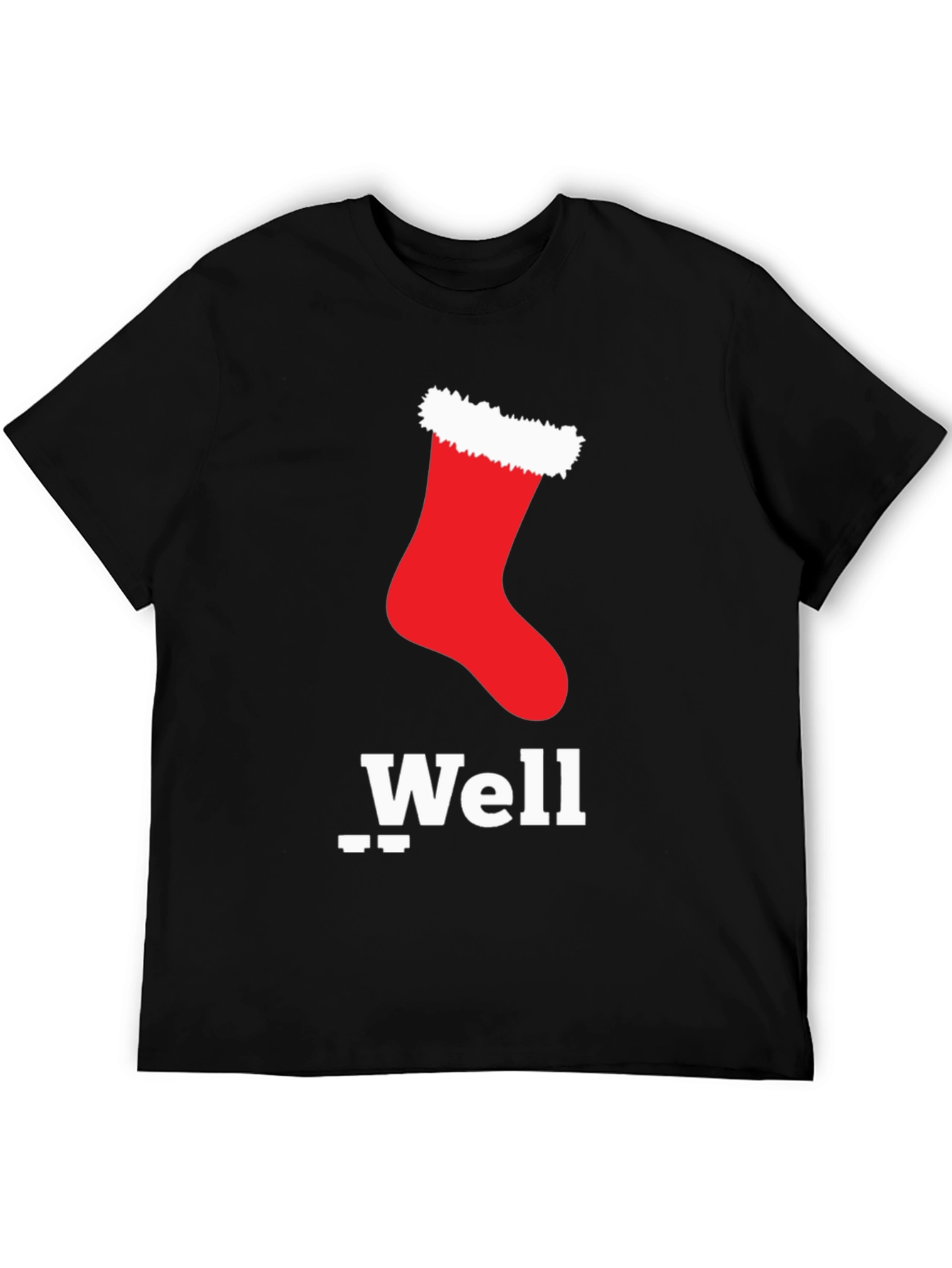 Christmas Stocking Well T-Shirt - Festive Holiday Apparel