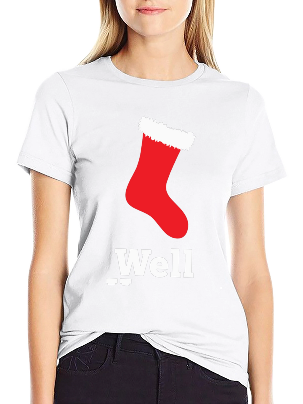 Christmas Stocking Well T-Shirt - Festive Holiday Apparel
