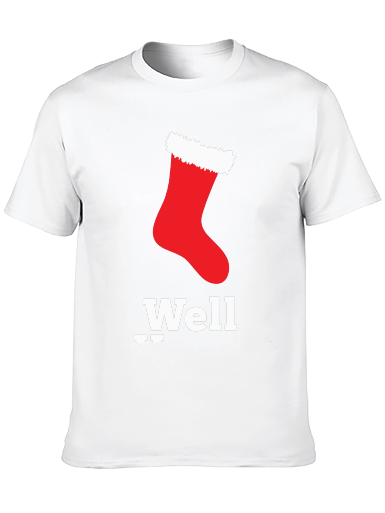 Christmas Stocking Well T-Shirt - Festive Holiday Apparel
