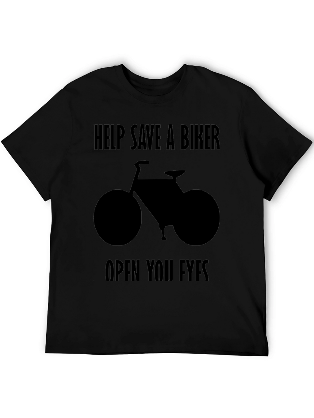 Save a Biker T-Shirt - Black Graphic Tee