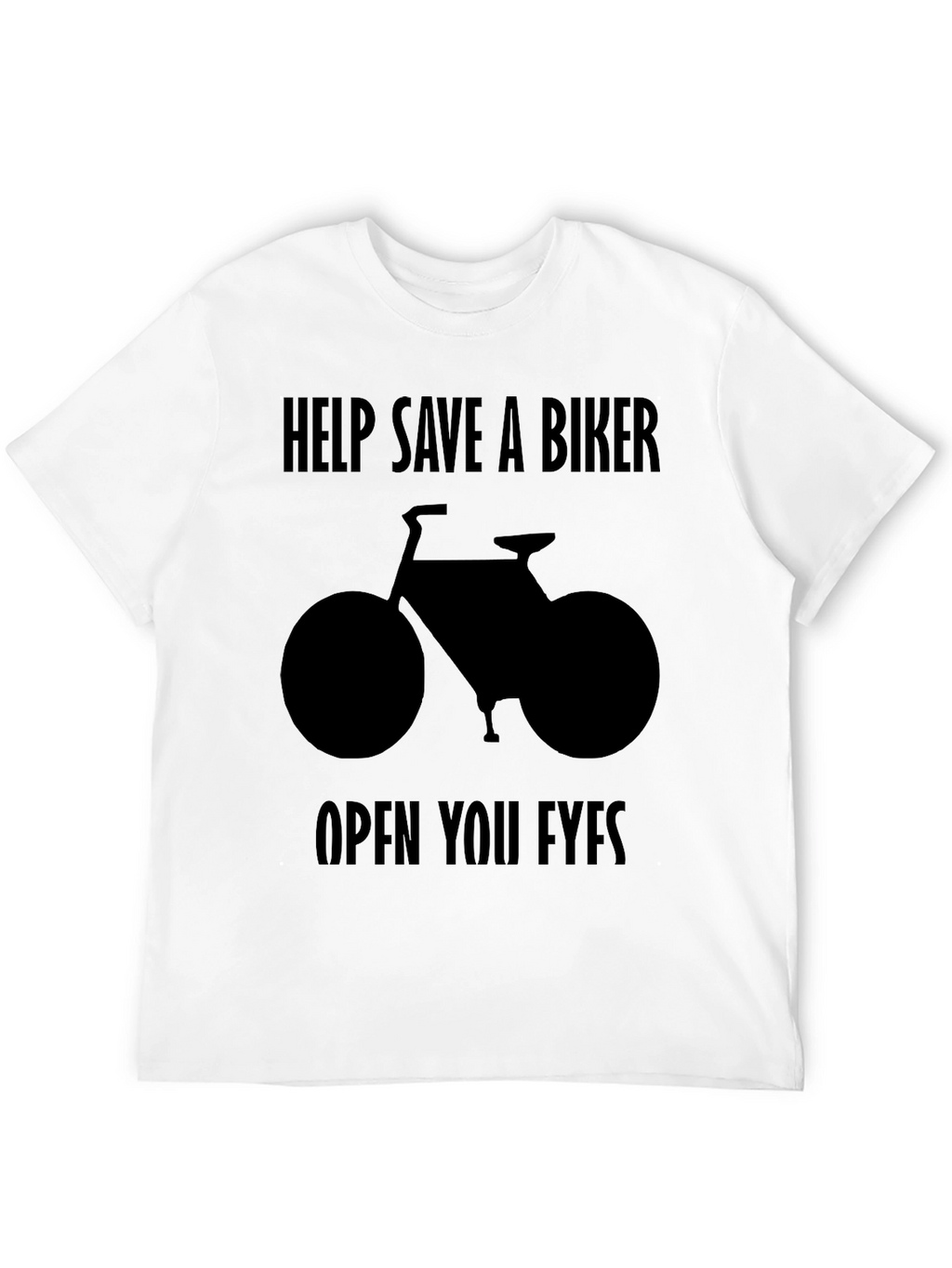 Save a Biker T-Shirt - Black Graphic Tee