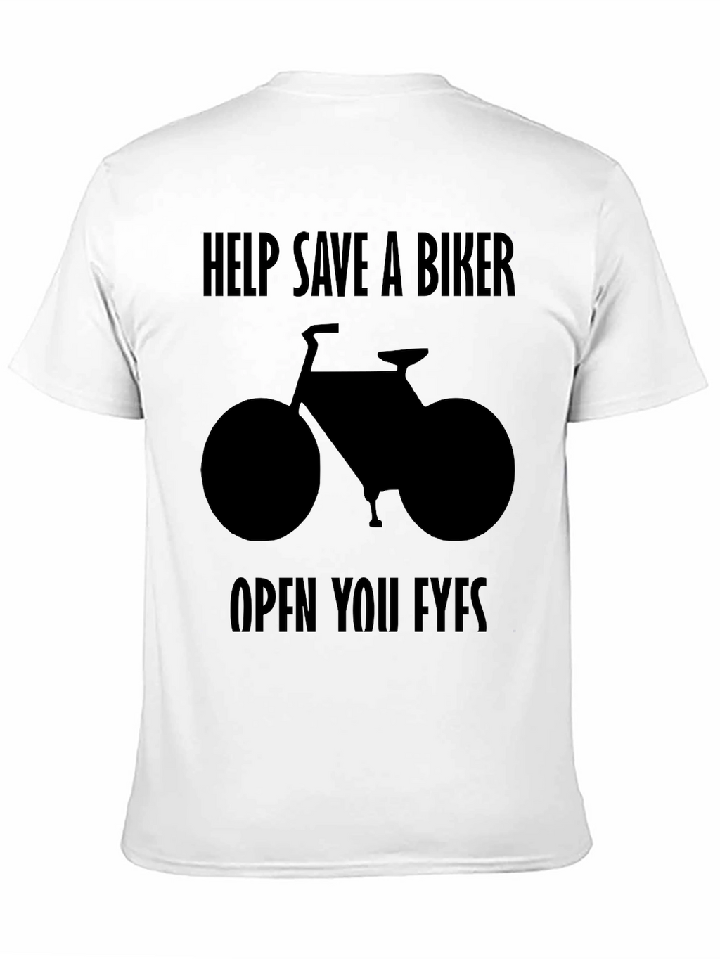 Save a Biker T-Shirt - Black Graphic Tee