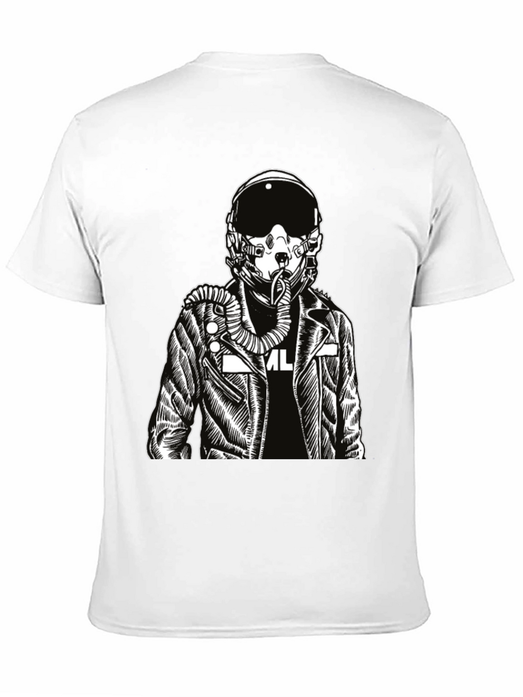 Pilot Graphic Print Black T-Shirt
