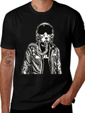 Pilot Graphic Print Black T-Shirt
