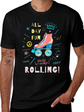 All Day Fun Roller Skate Graphic T-Shirt