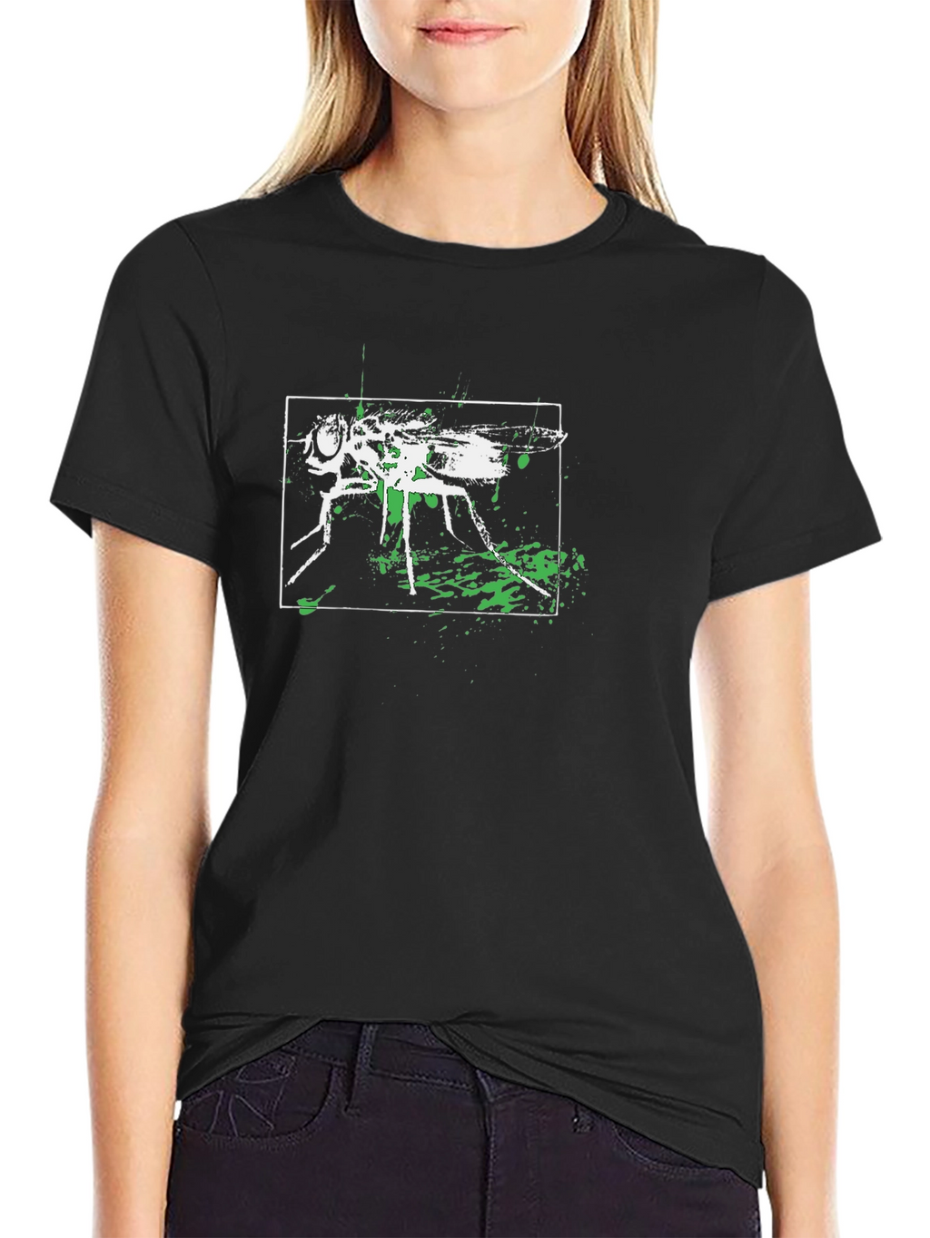 Fly Graphic Tee - Black Cotton Blend