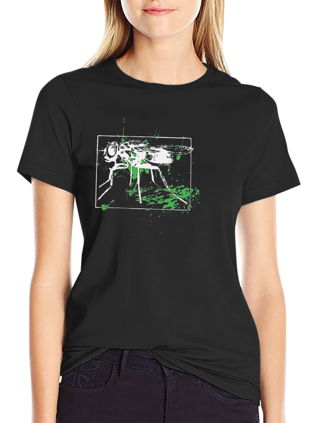 Fly Graphic Tee - Black Cotton Blend