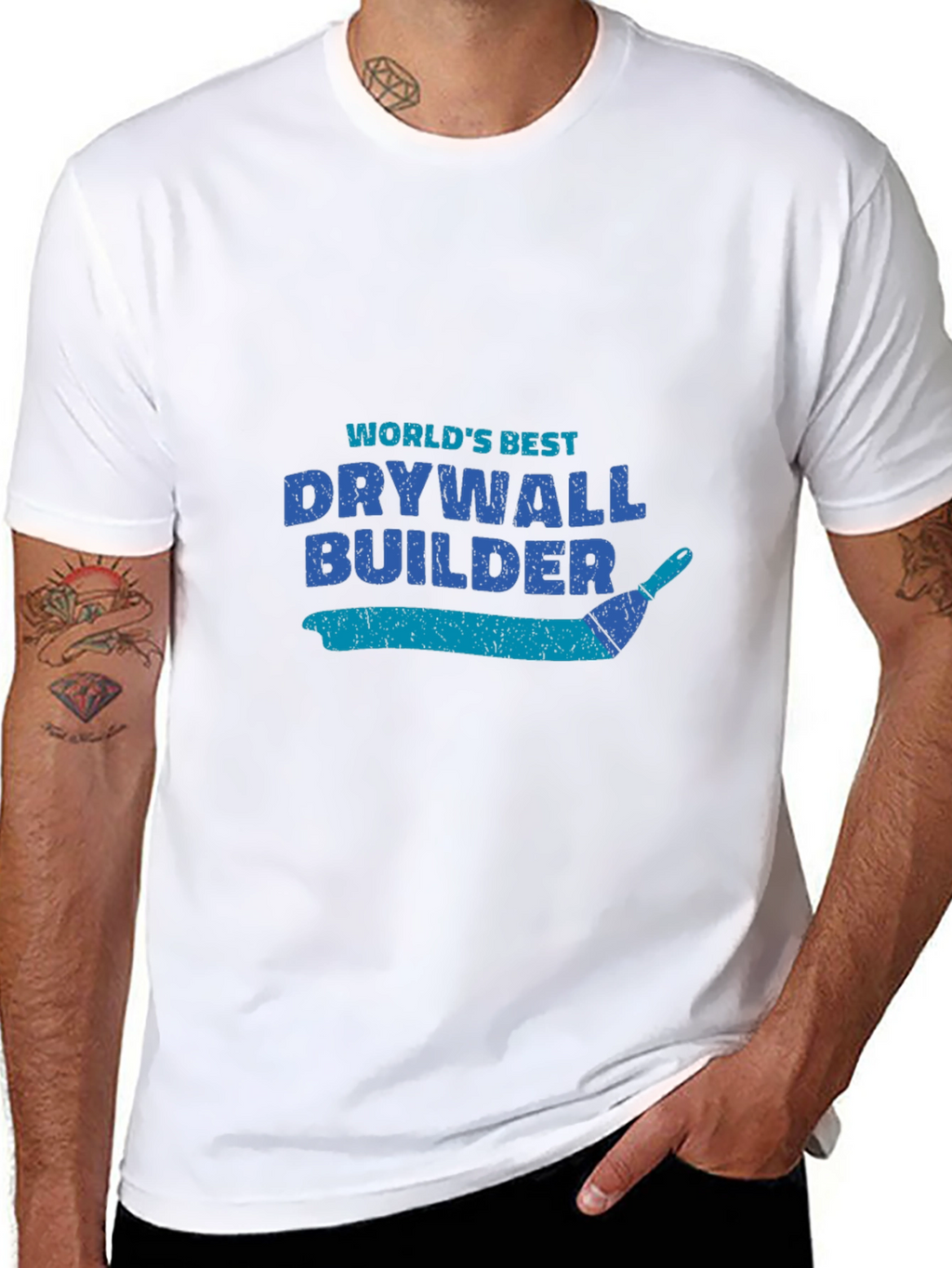 Worlds Best Drywall Builder T-Shirt