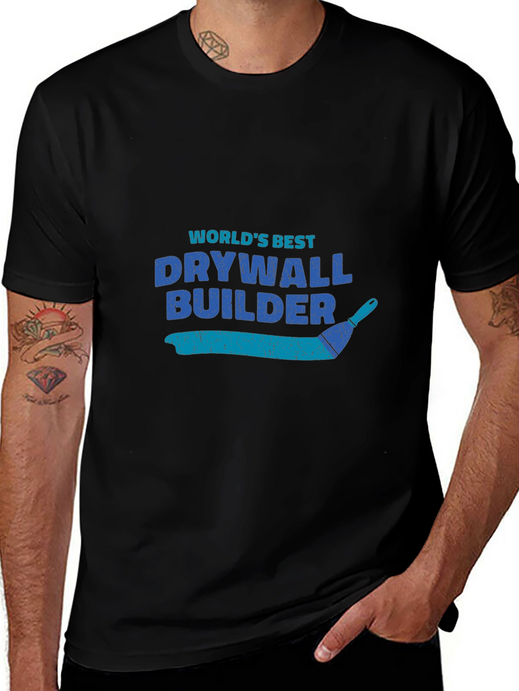 Worlds Best Drywall Builder T-Shirt