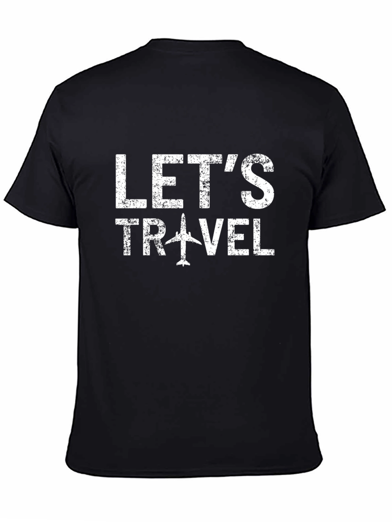 Lets Travel Airplane Graphic T-Shirt