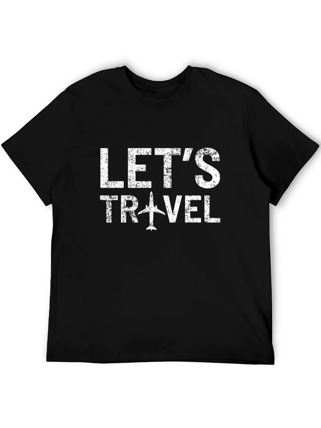 Lets Travel Airplane Graphic T-Shirt