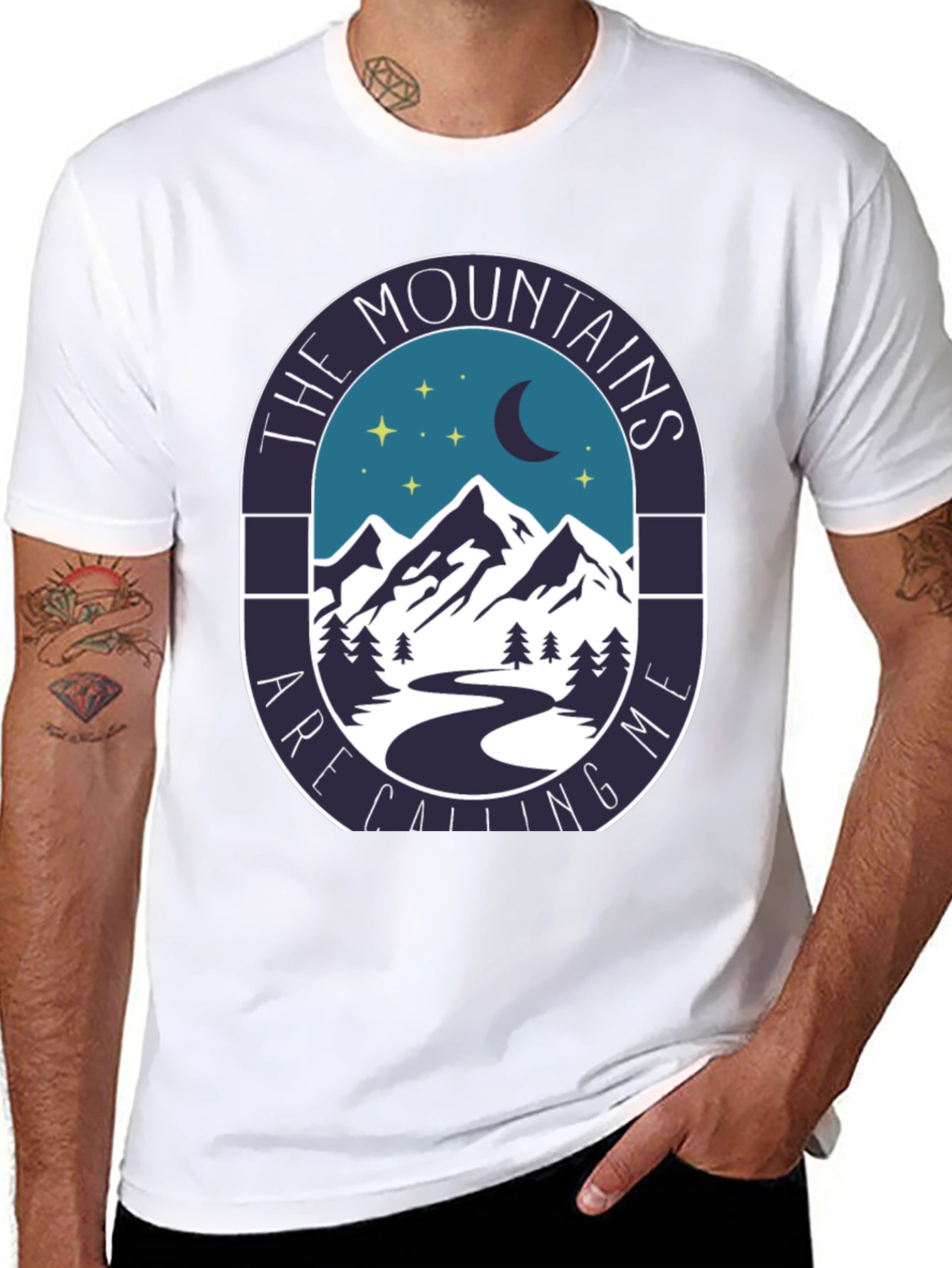 Mountains Calling Tee - Nature Lovers T-Shirt