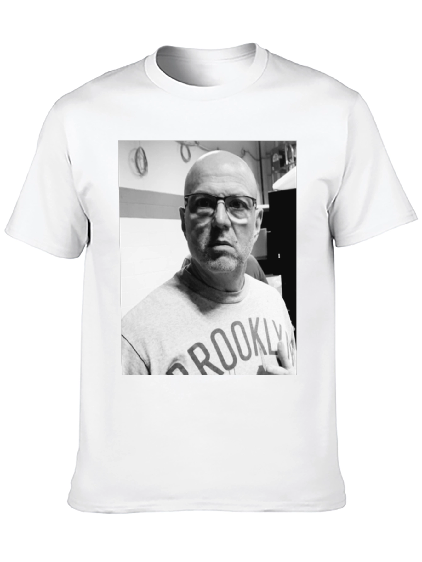 Mans T-Shirt with Black & White Portrait