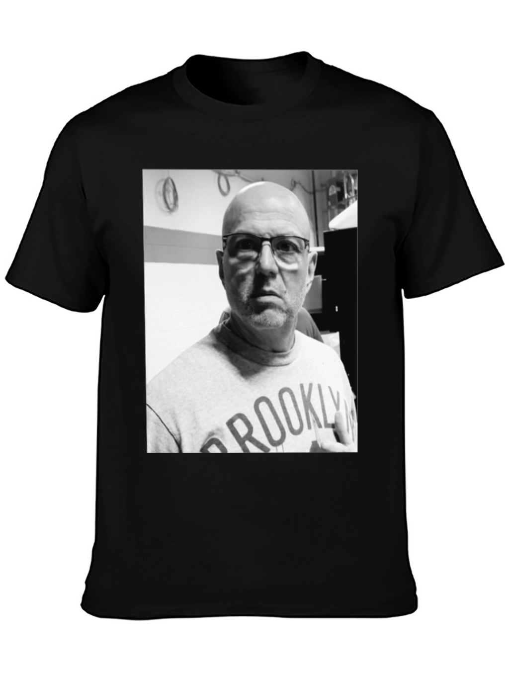 Mans T-Shirt with Black & White Portrait