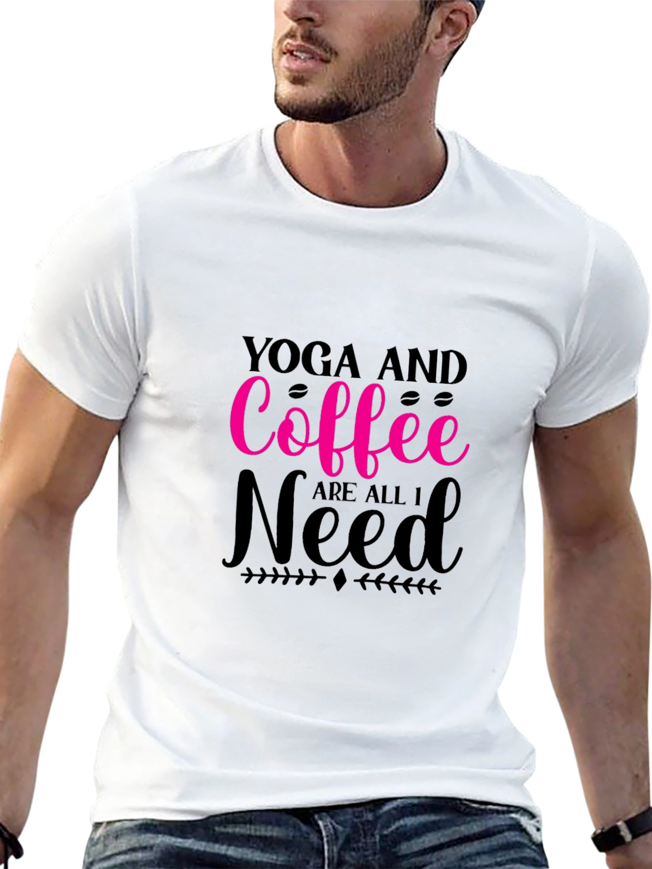 Yoga & Coffee T-Shirt: Relax Recharge Repeat!