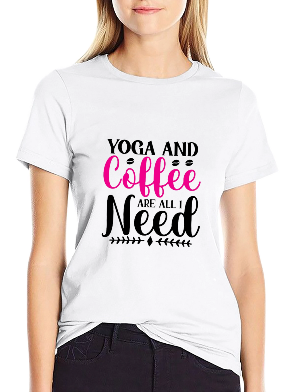 Yoga & Coffee T-Shirt: Relax Recharge Repeat!
