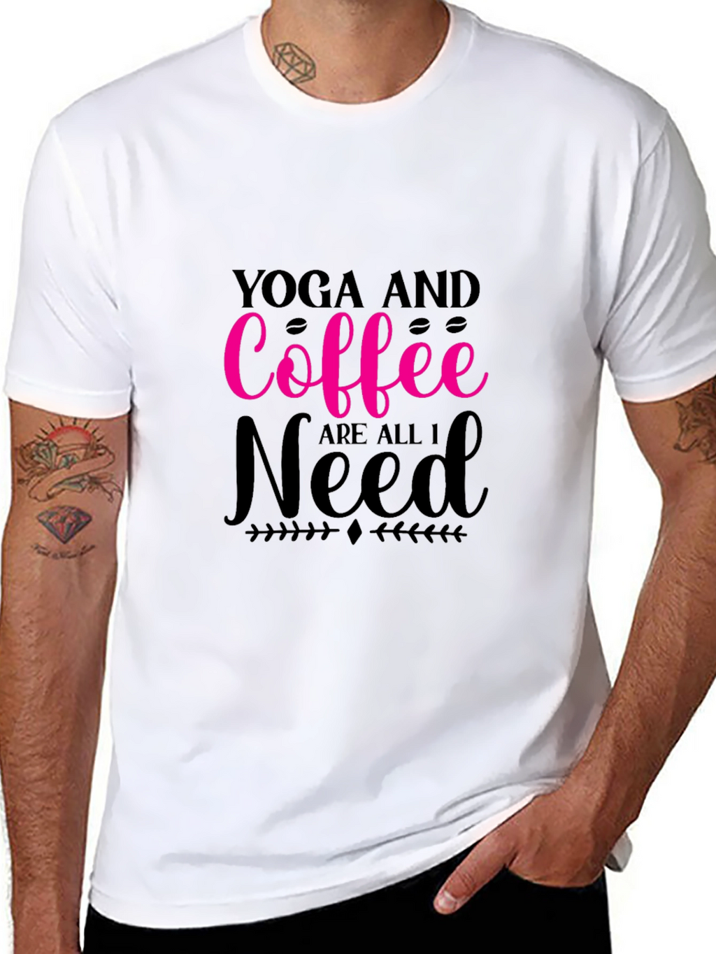 Yoga & Coffee T-Shirt: Relax Recharge Repeat!