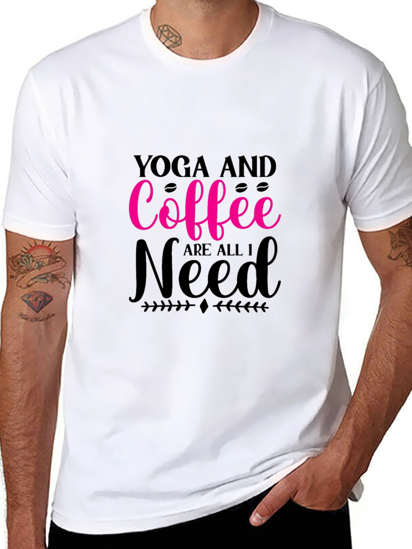 Yoga & Coffee T-Shirt: Relax Recharge Repeat!