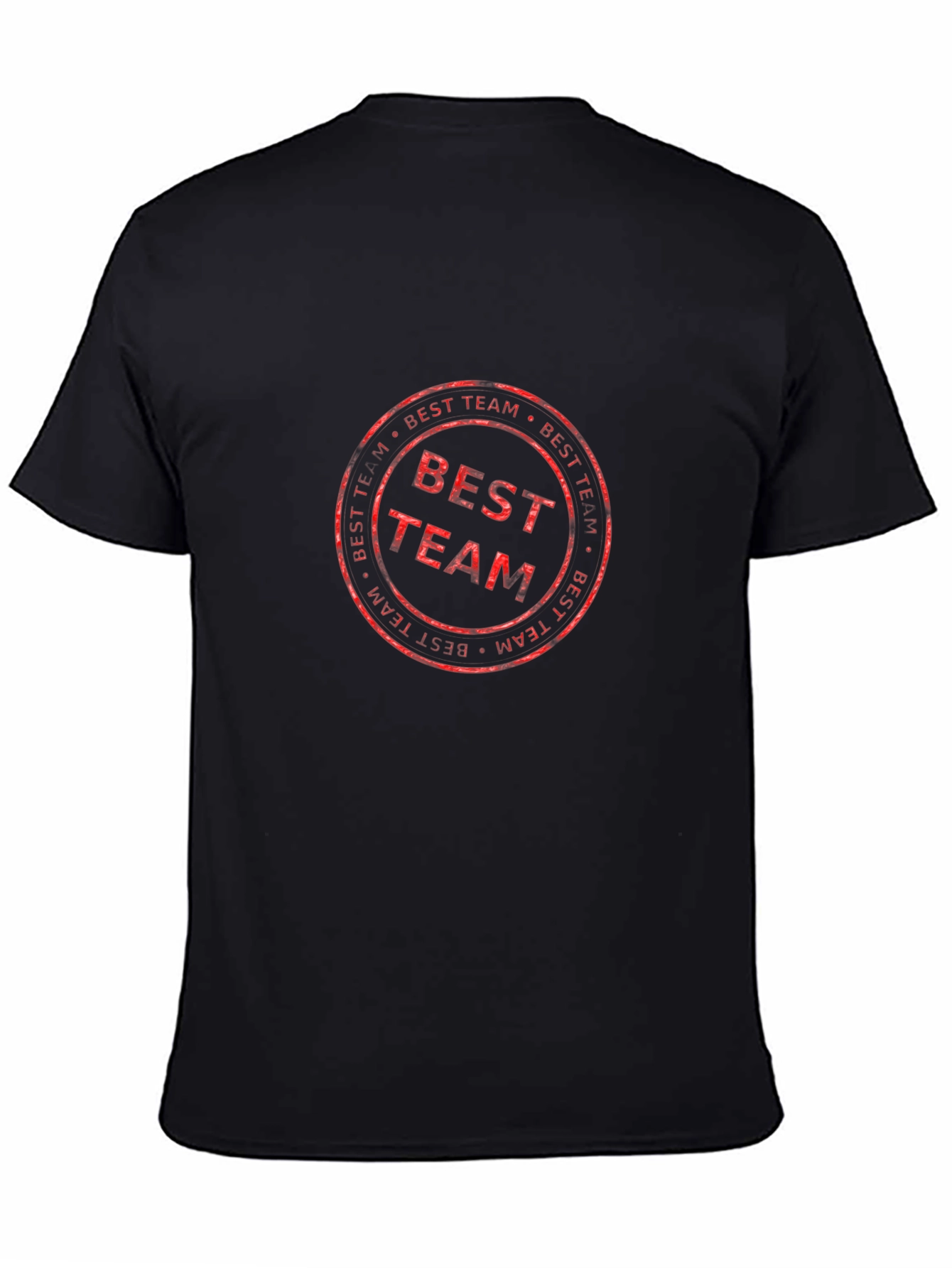 Best Team Graphic T-Shirt - Casual Black Tee
