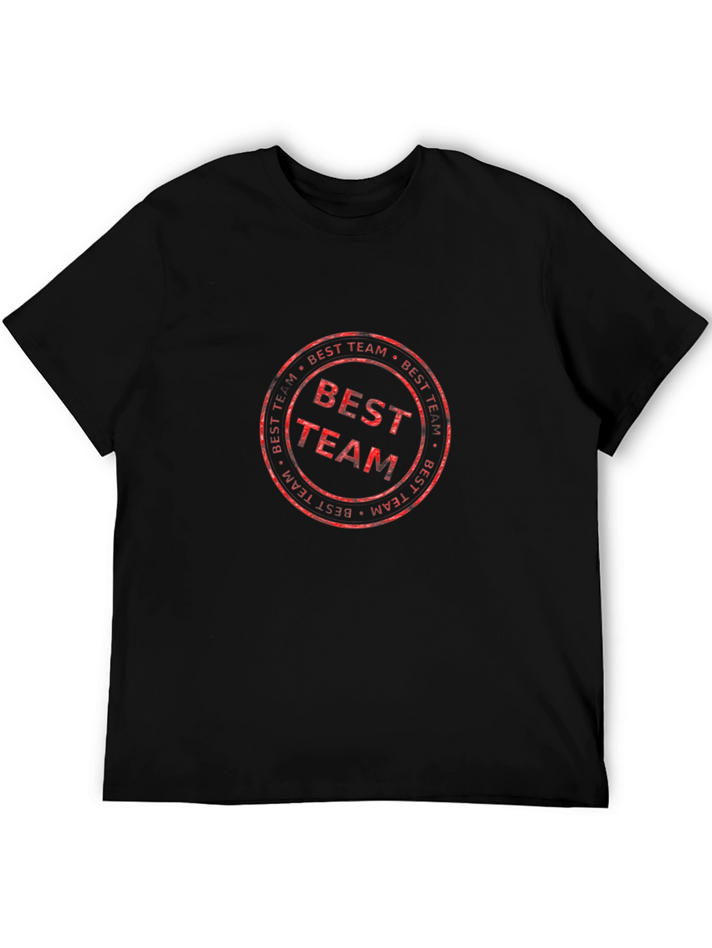 Best Team Graphic T-Shirt - Casual Black Tee