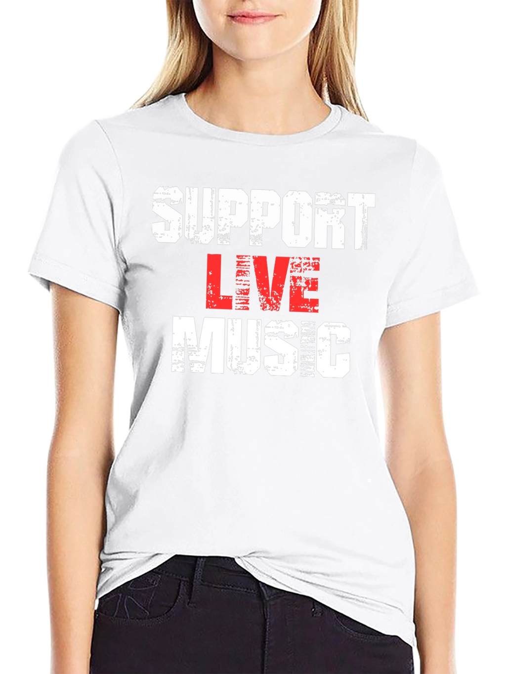 Support Live Music Graphic Tee