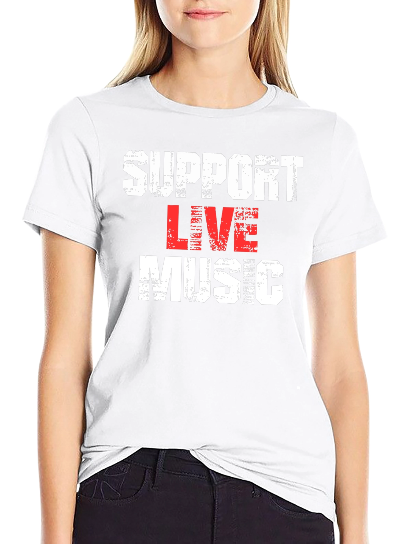 Support Live Music Graphic Tee