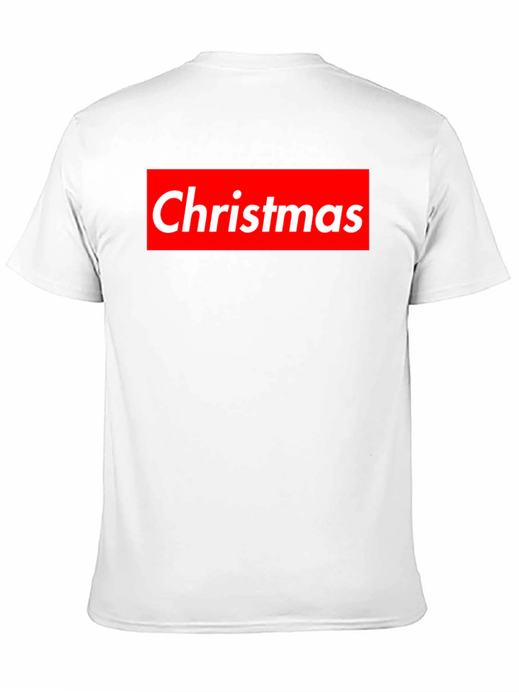 Christmas Red Box Logo Black T-Shirt