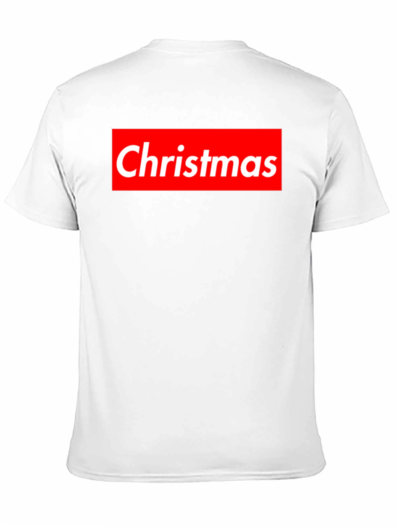 Christmas Red Box Logo Black T-Shirt