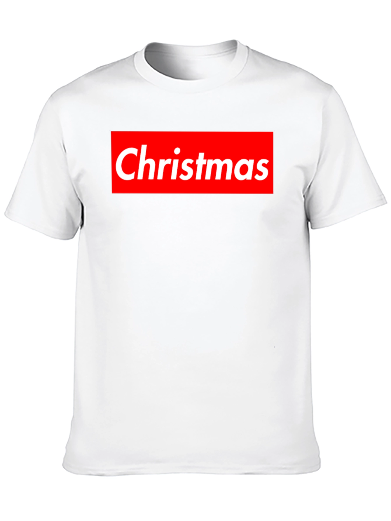 Christmas Red Box Logo Black T-Shirt