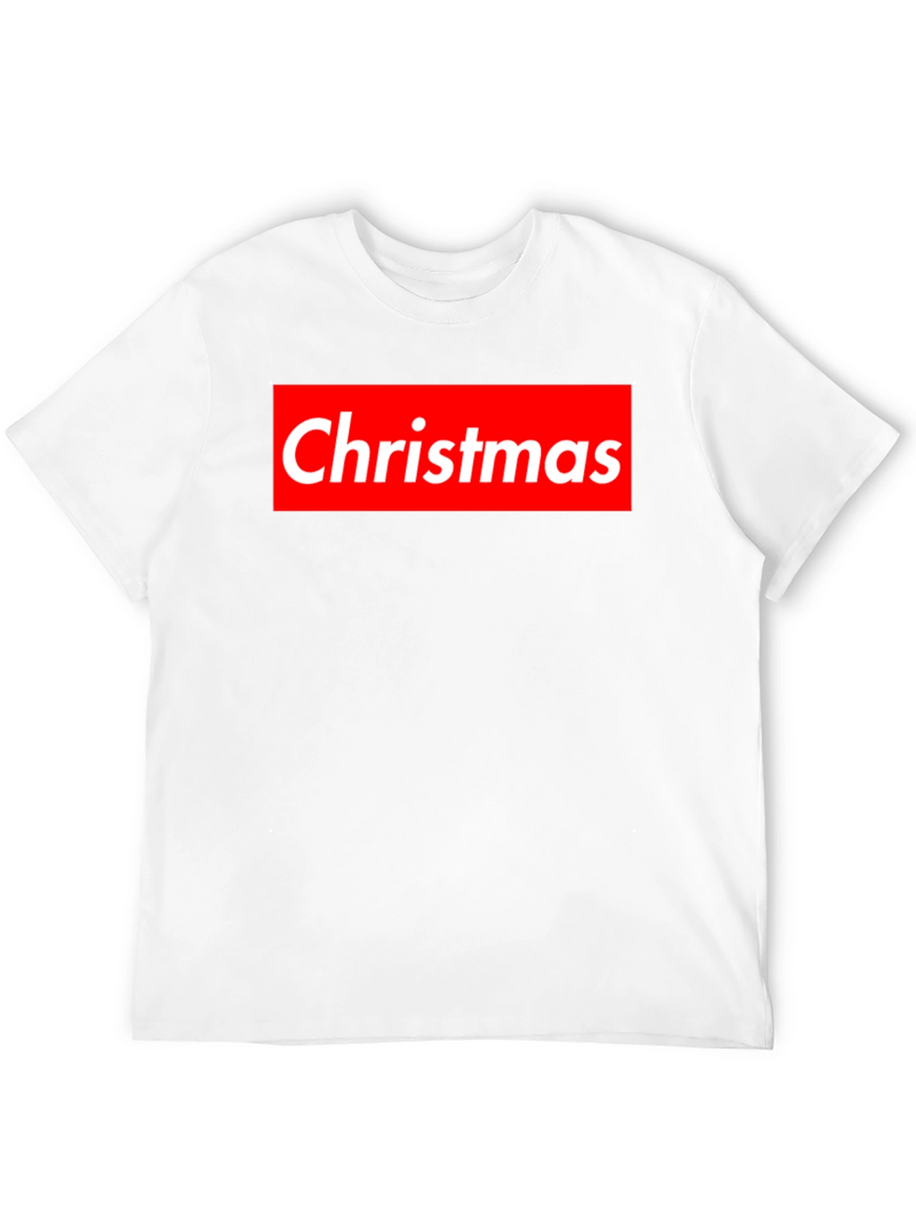 Christmas Red Box Logo Black T-Shirt