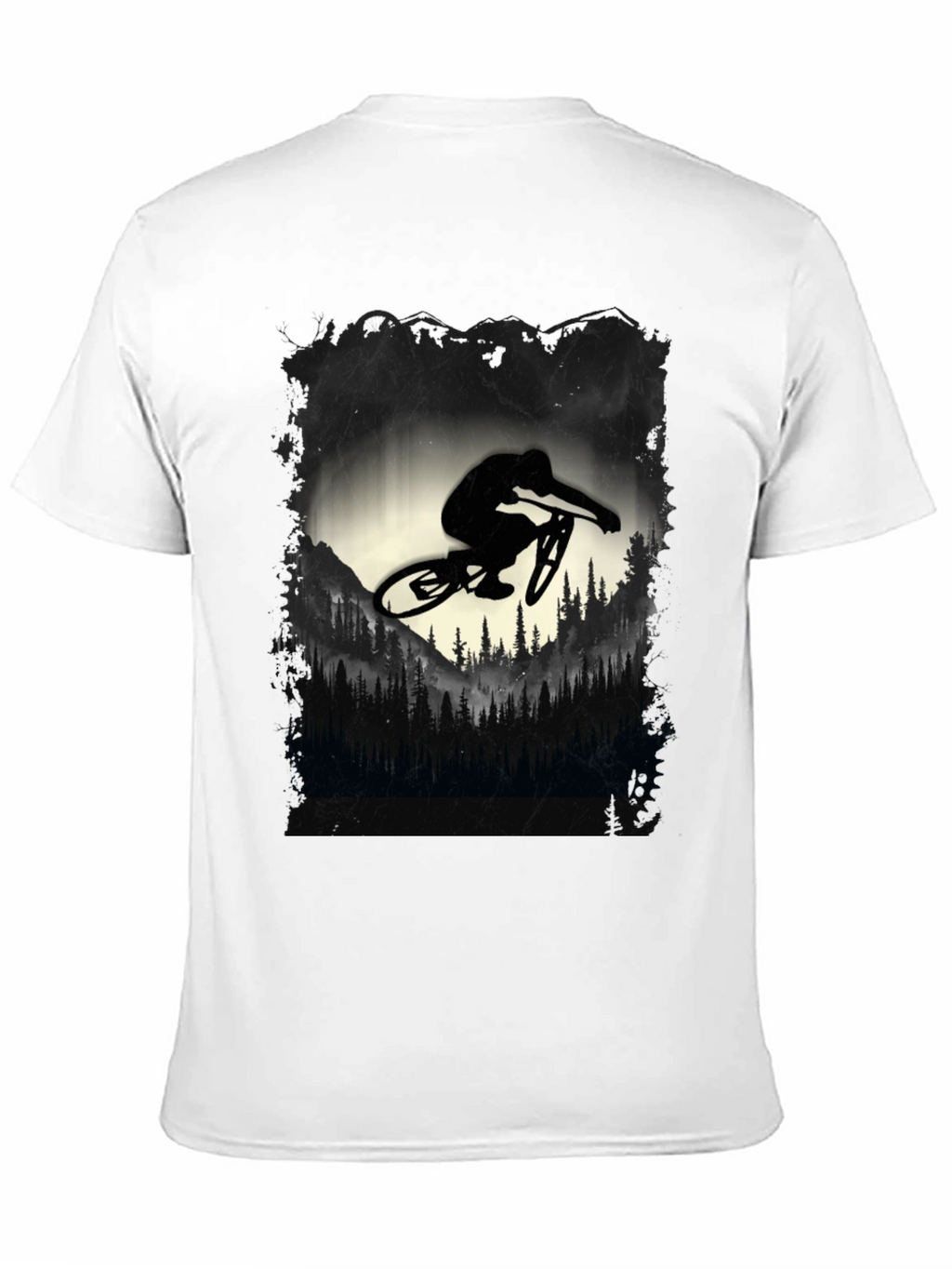 Mountain Biker Graphic Tee - Black