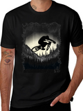 Mountain Biker Graphic Tee - Black