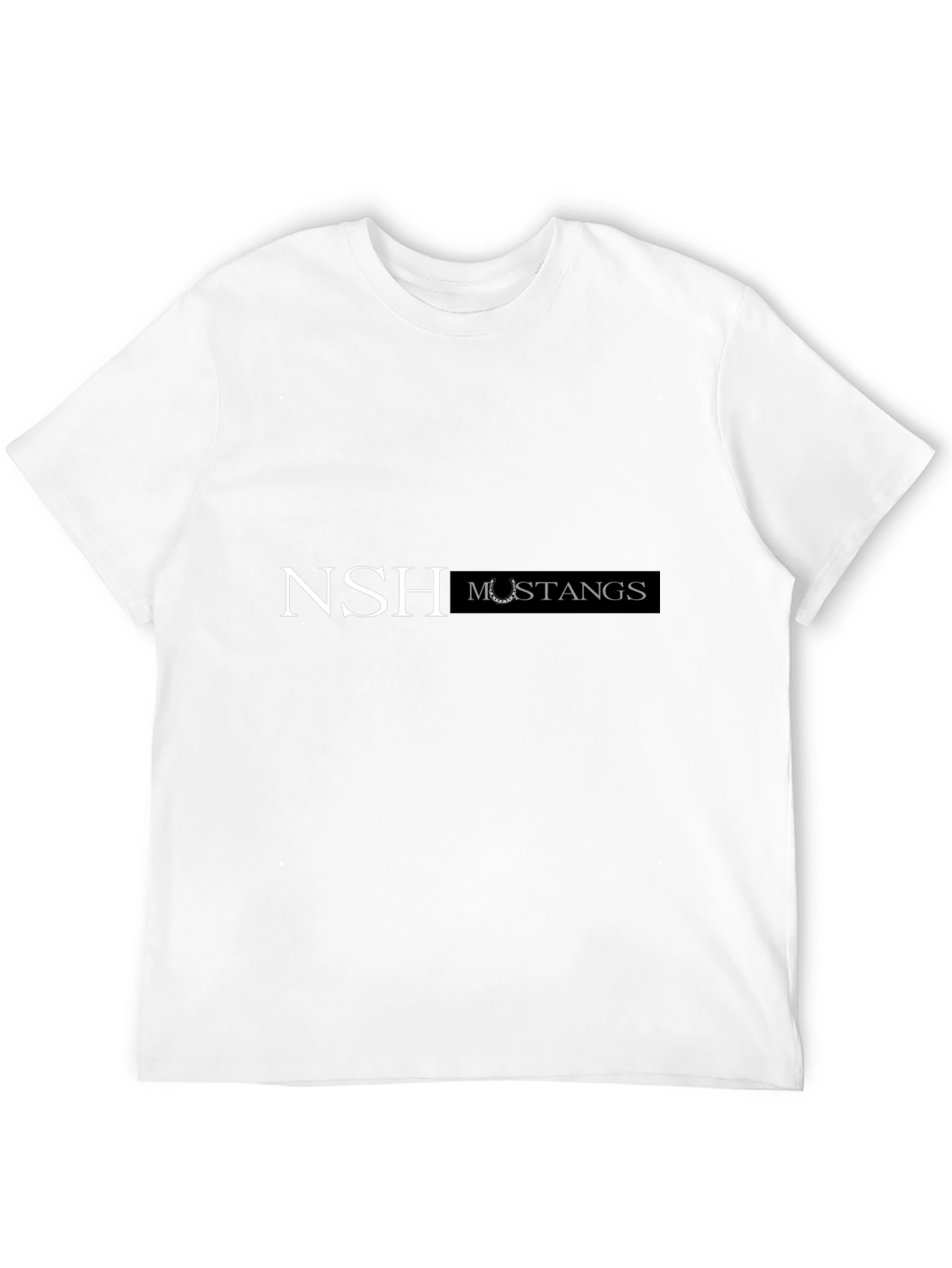 NSH Mustangs Black Graphic Tee - Unisex