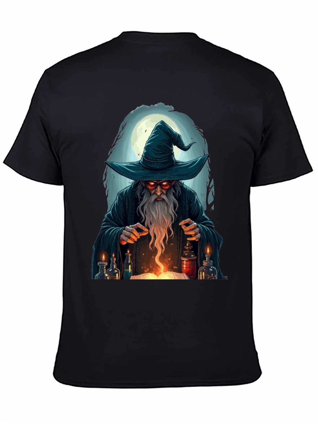 Wizard Graphic T-Shirt - Mystical Mage Design