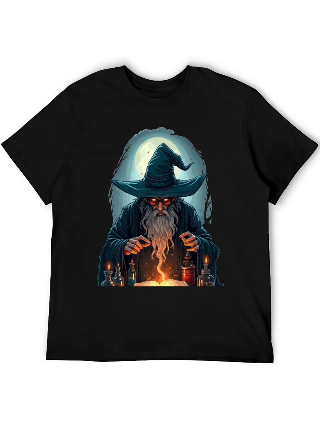 Wizard Graphic T-Shirt - Mystical Mage Design