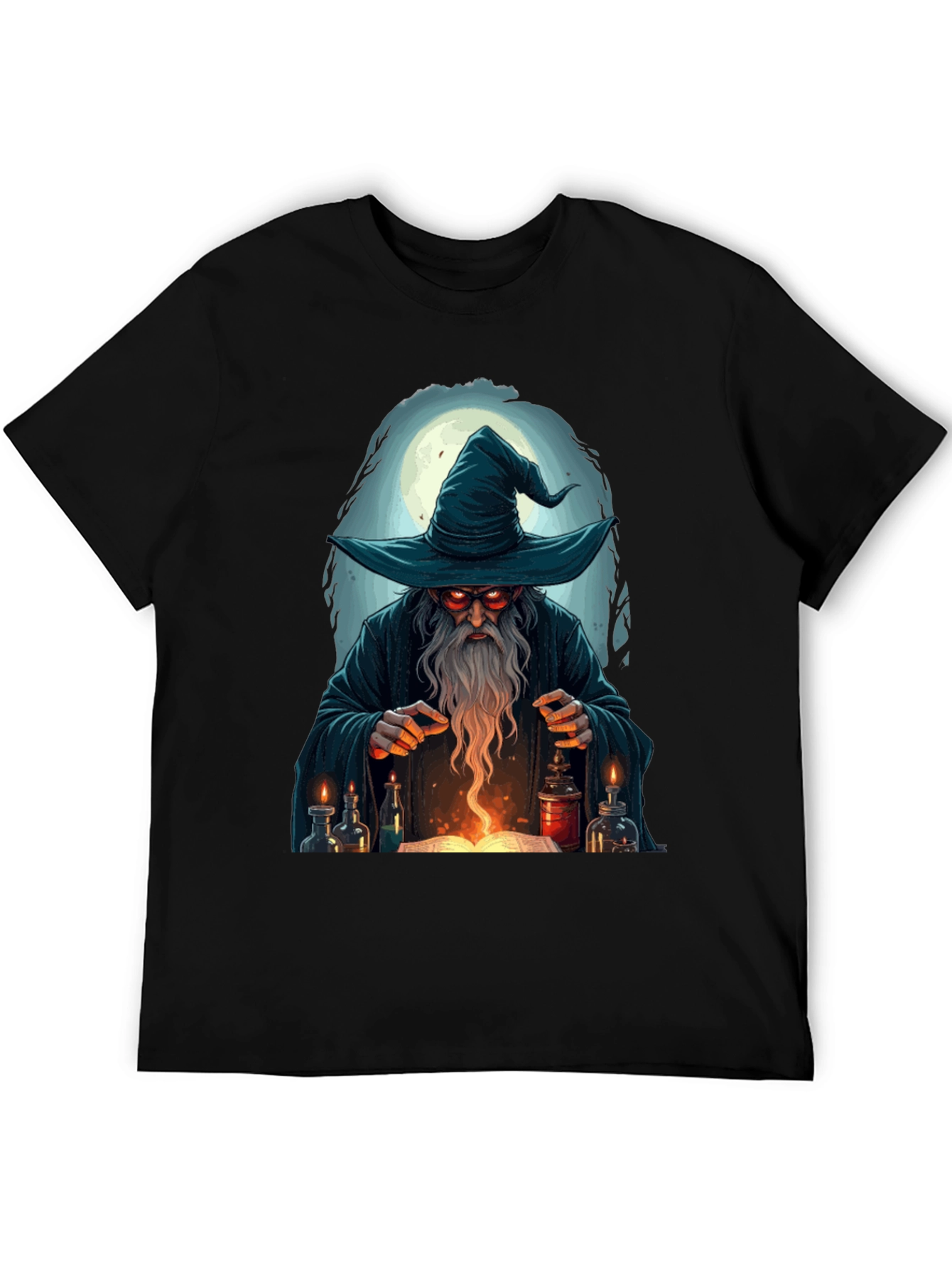 Wizard Graphic T-Shirt - Mystical Mage Design
