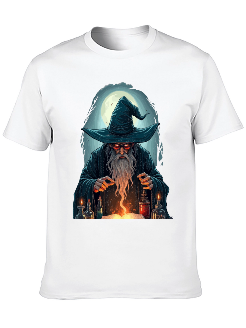 Wizard Graphic T-Shirt - Mystical Mage Design