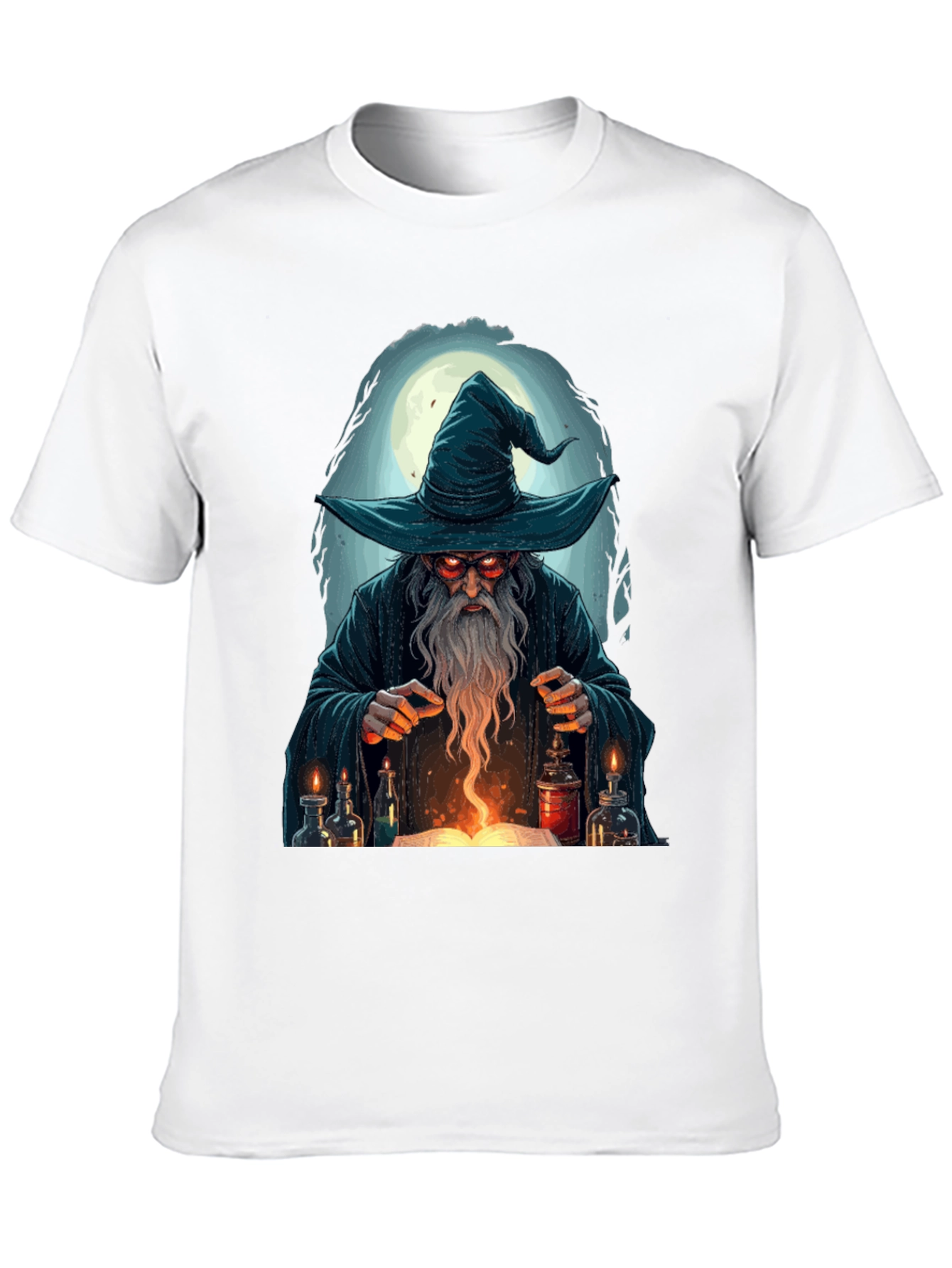 Wizard Graphic T-Shirt - Mystical Mage Design