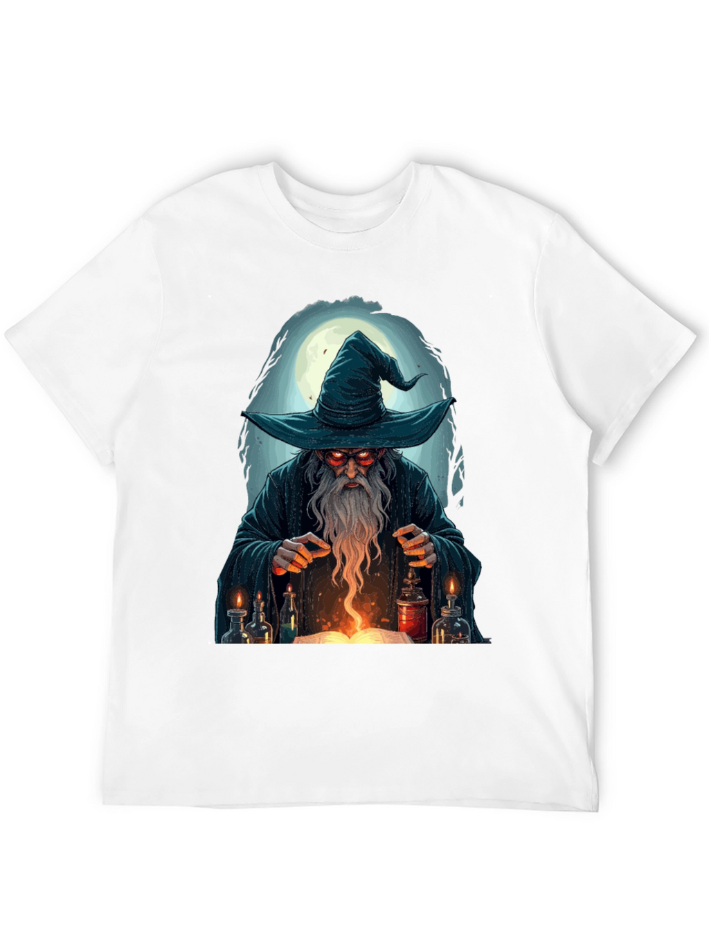 Wizard Graphic T-Shirt - Mystical Mage Design