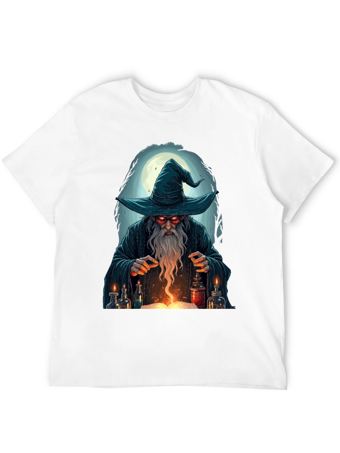 Wizard Graphic T-Shirt - Mystical Mage Design
