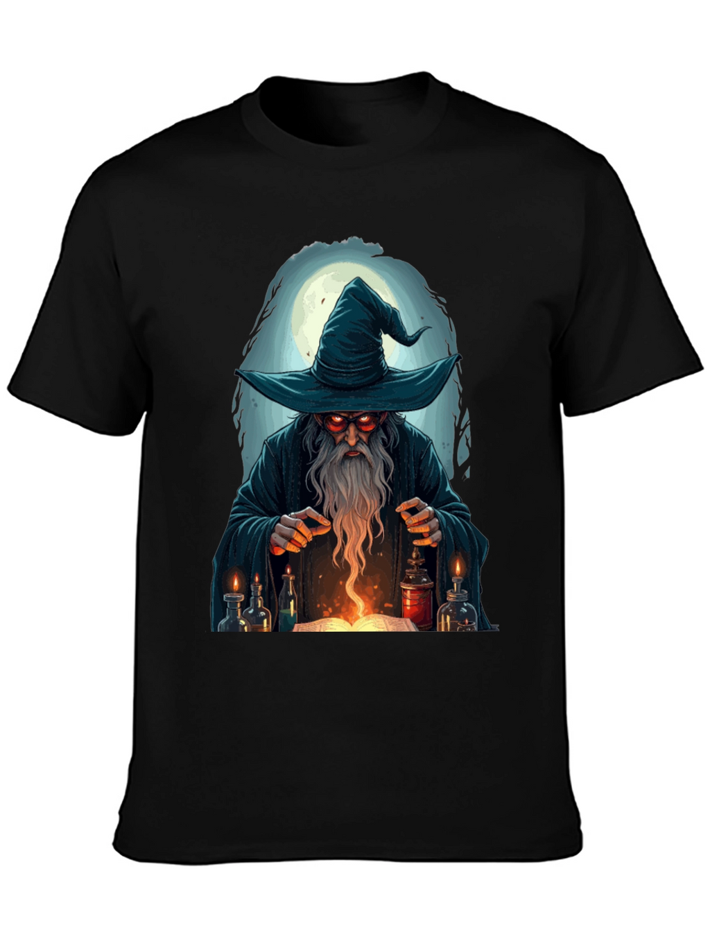 Wizard Graphic T-Shirt - Mystical Mage Design