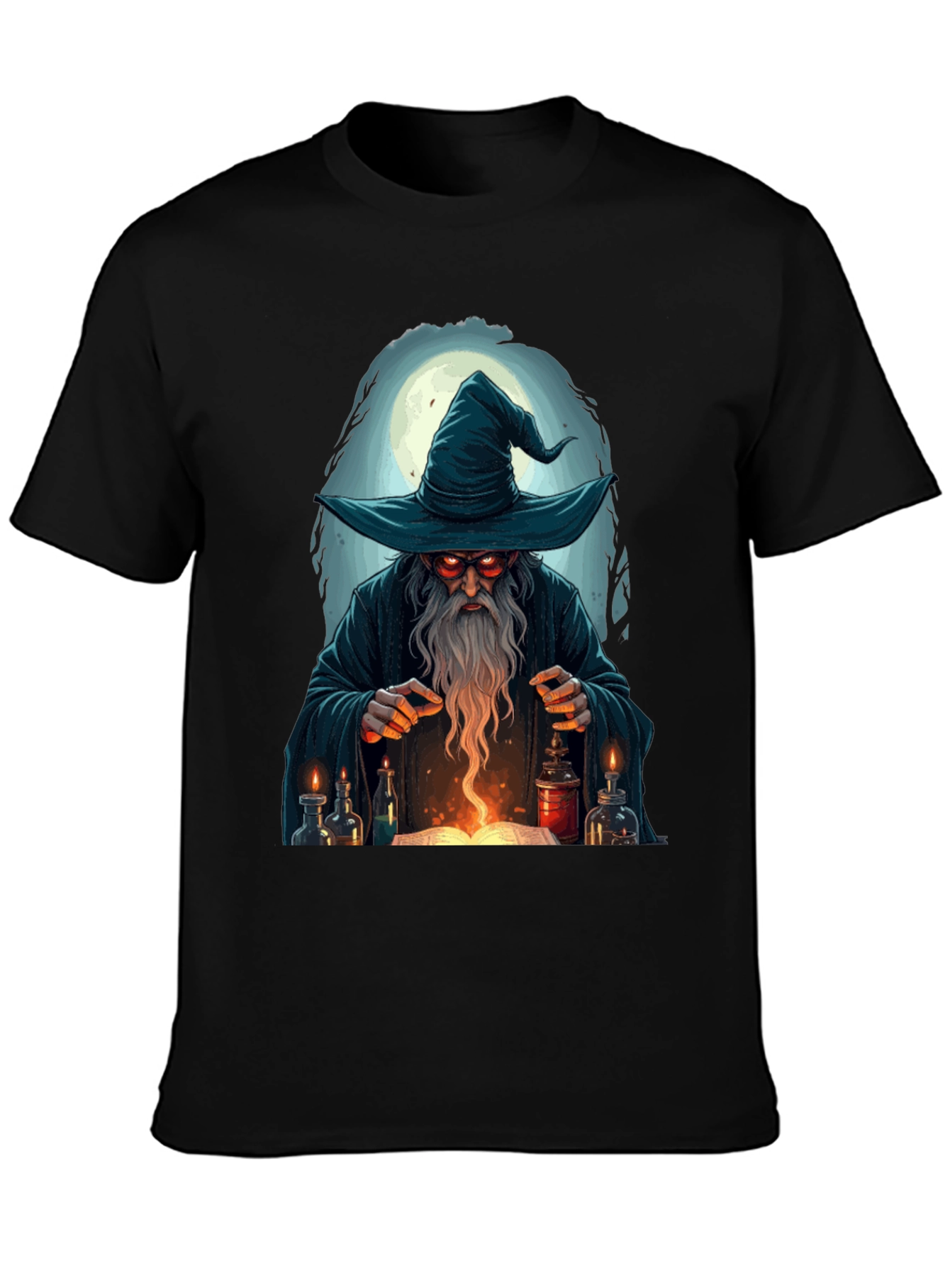 Wizard Graphic T-Shirt - Mystical Mage Design