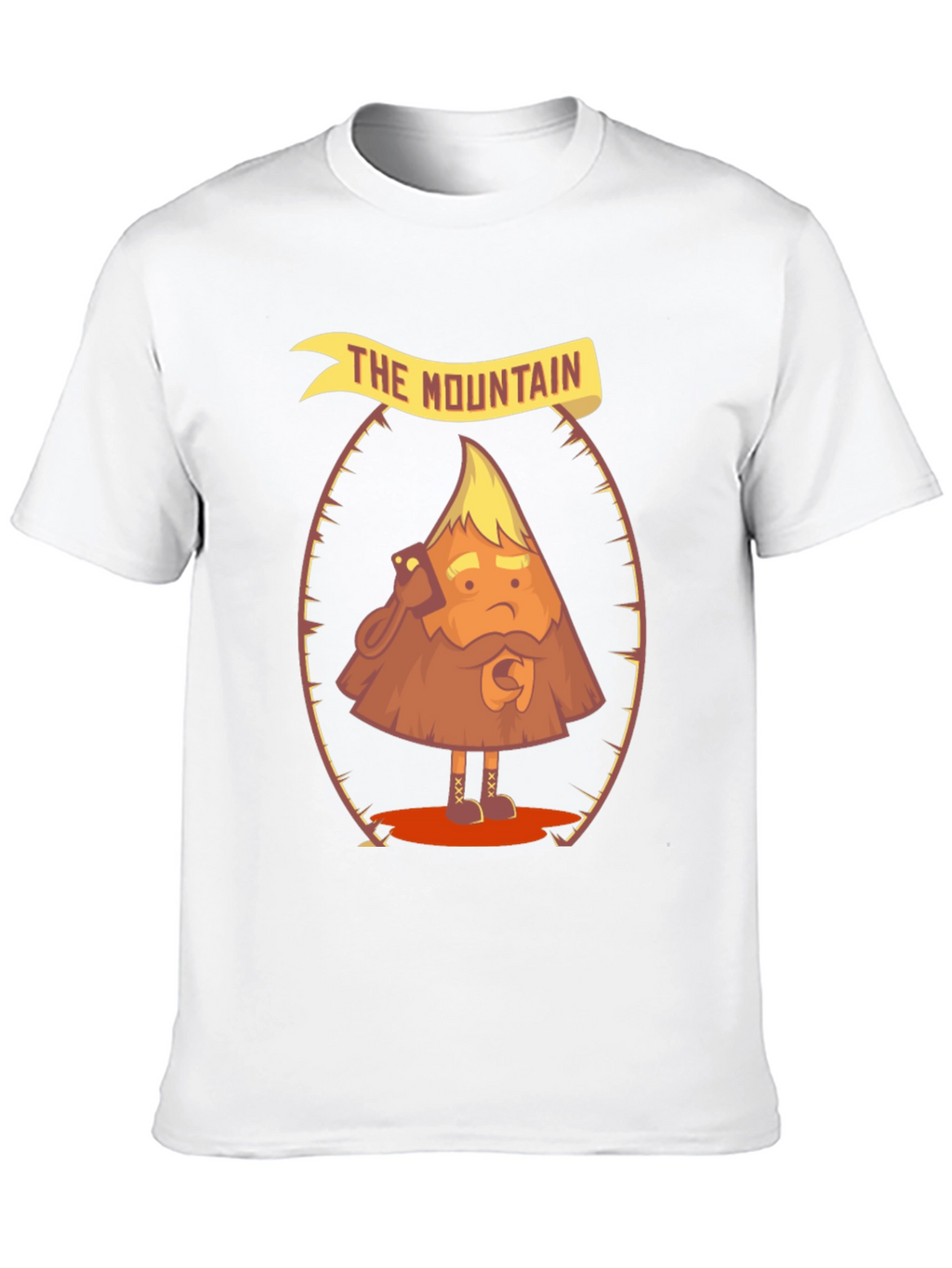 The Mountain Funny Cartoon Graphic T-Shirt