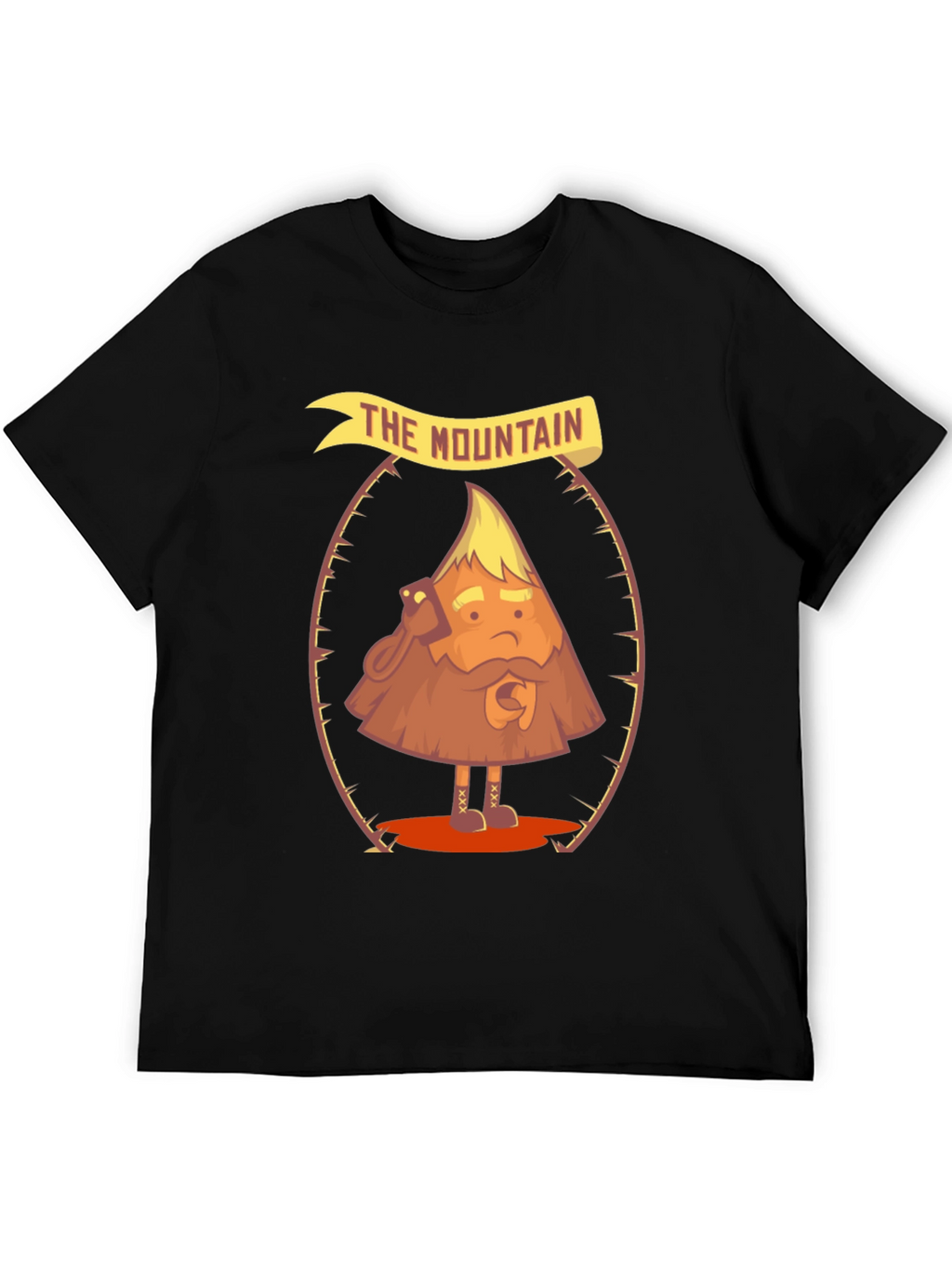 The Mountain Funny Cartoon Graphic T-Shirt