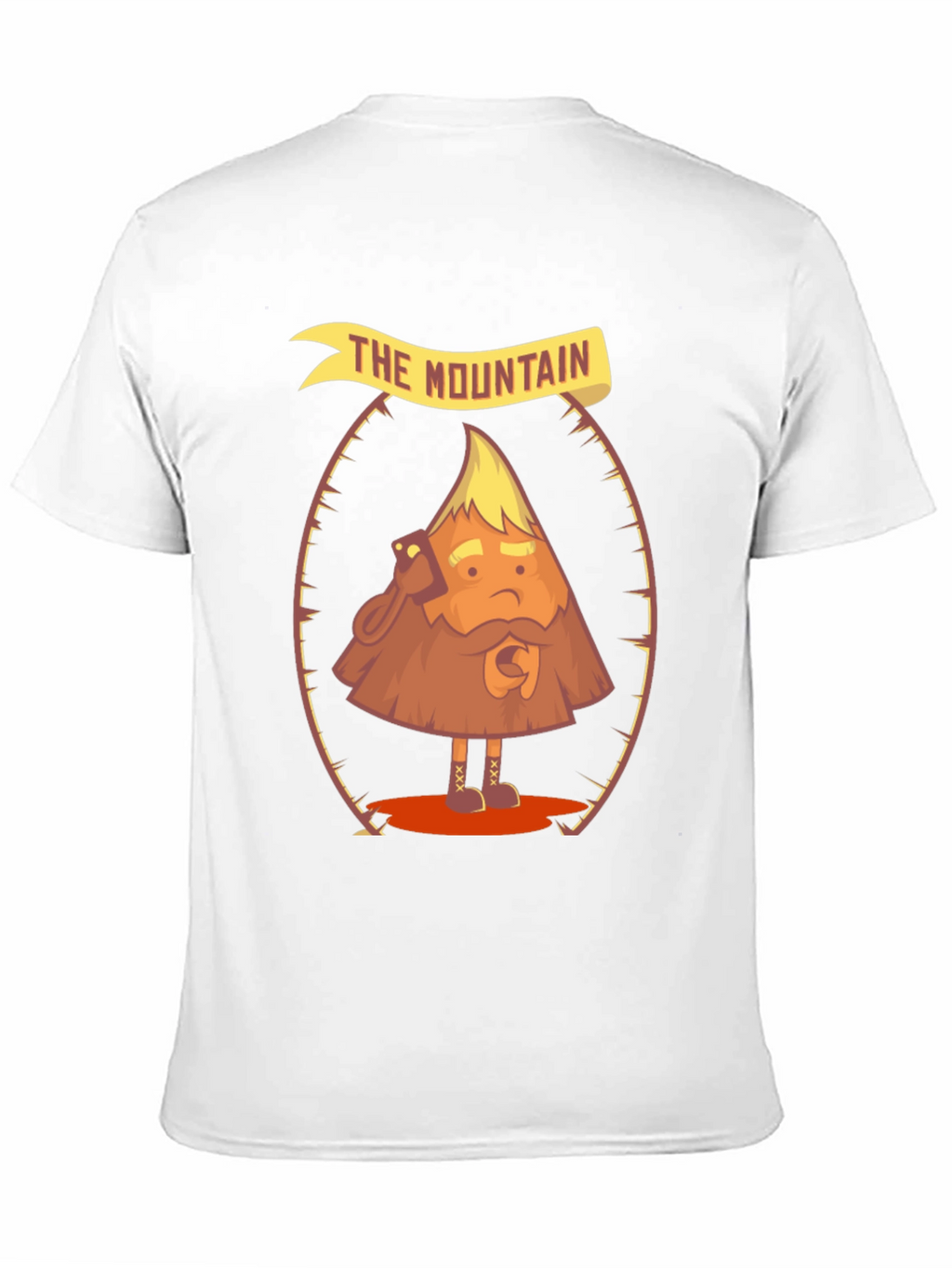 The Mountain Funny Cartoon Graphic T-Shirt