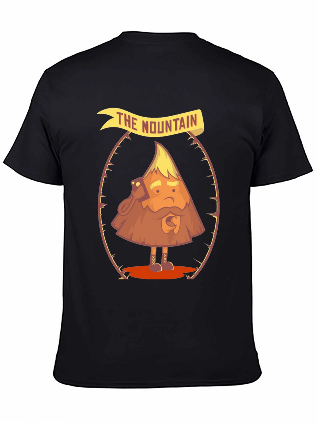 The Mountain Funny Cartoon Graphic T-Shirt