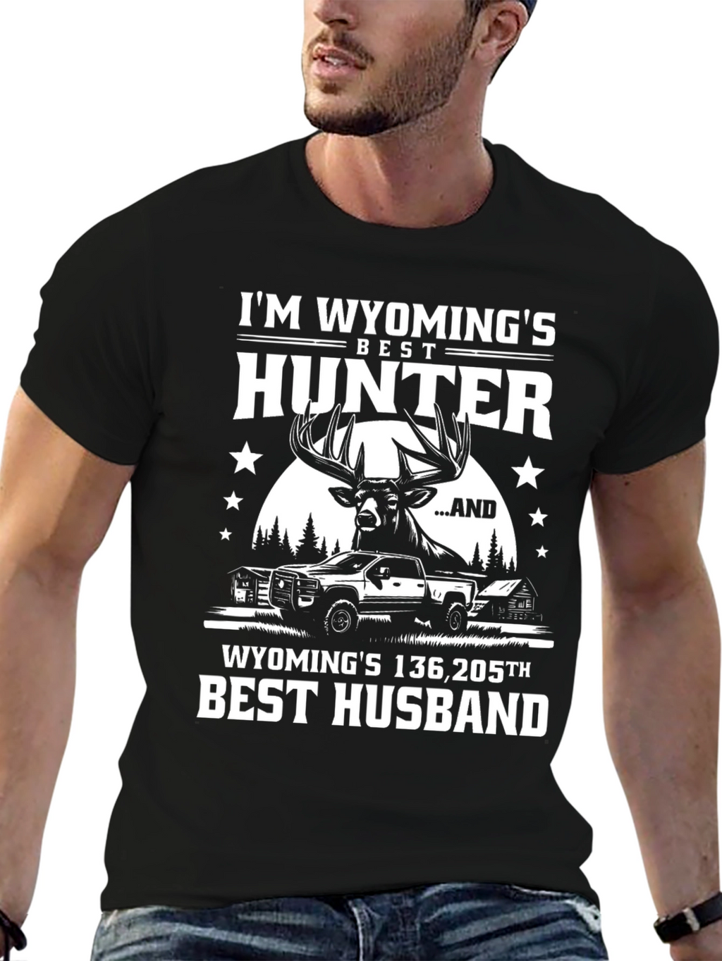 Wyomings Best Hunter Novelty T-Shirt