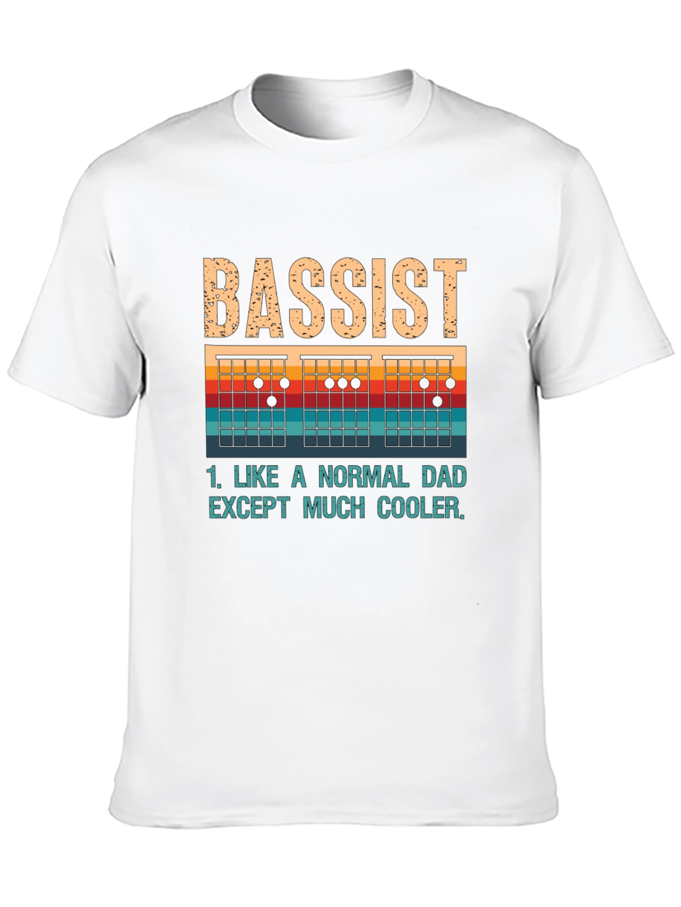 Bassist Dad T-Shirt - Cool Dad Tee