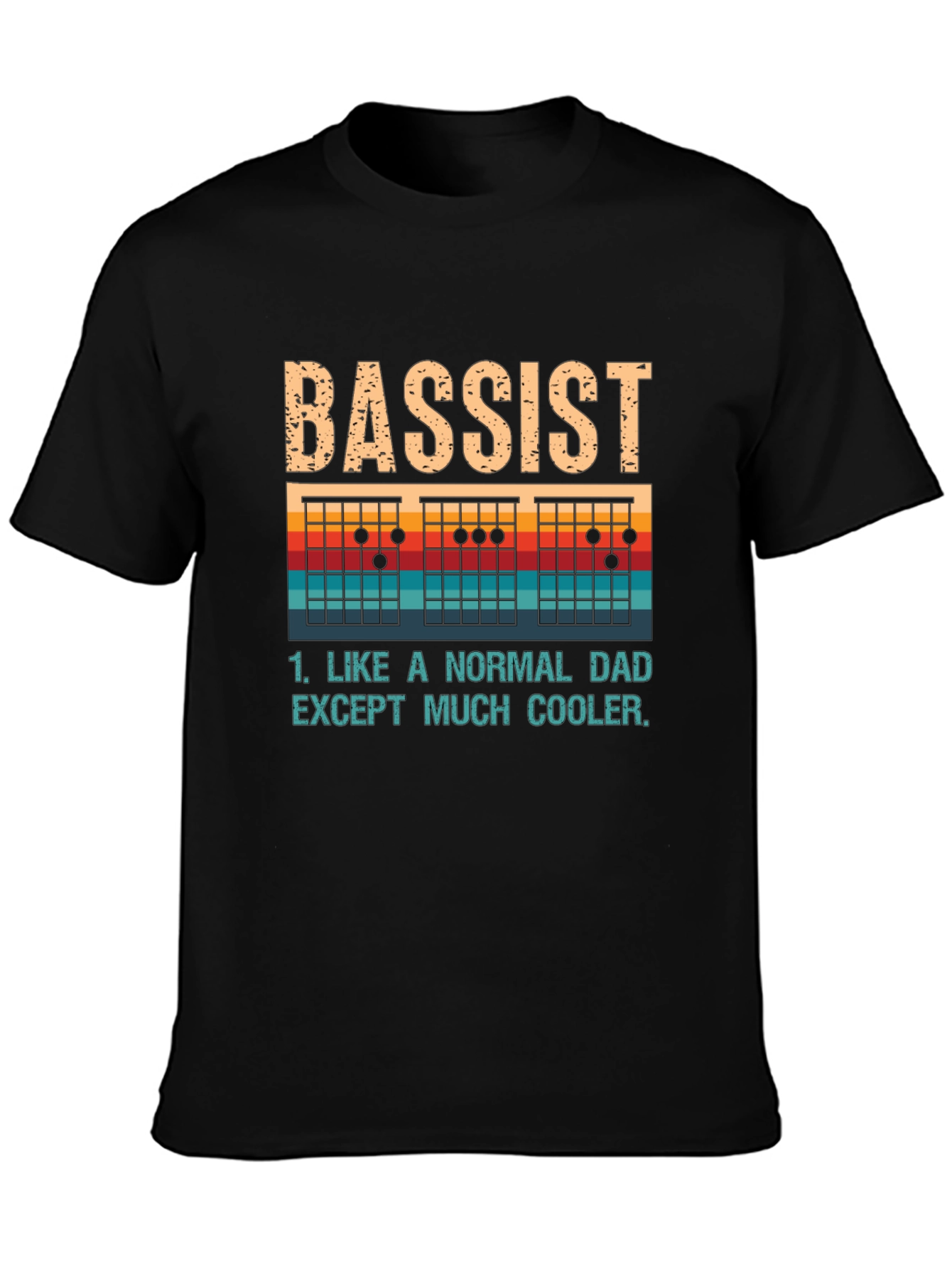 Bassist Dad T-Shirt - Cool Dad Tee